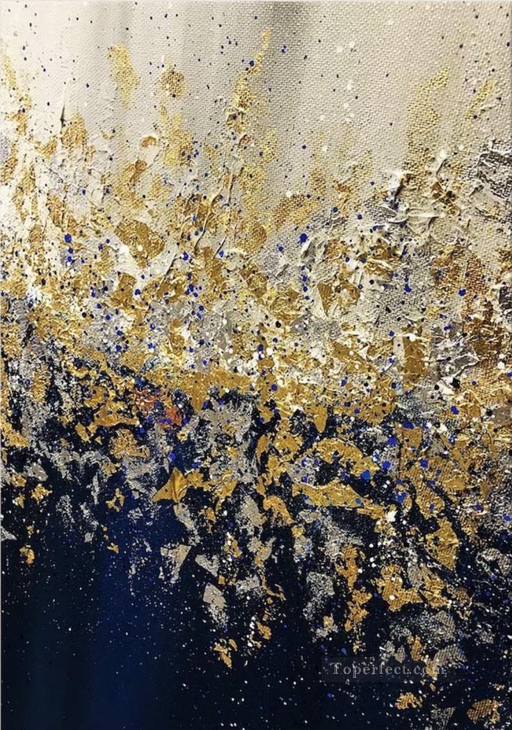 ag014 Abstract Gold Leaf Oil Paintings
